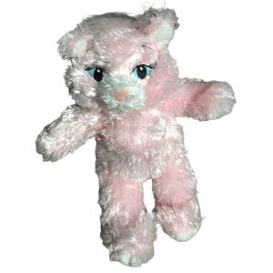 Mini BABW Build A Bear 7” Pink Sassy Cat Plush